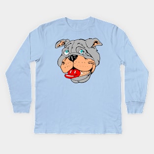 Bulldog Cute Kids Long Sleeve T-Shirt